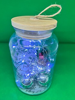 Large jar with lights